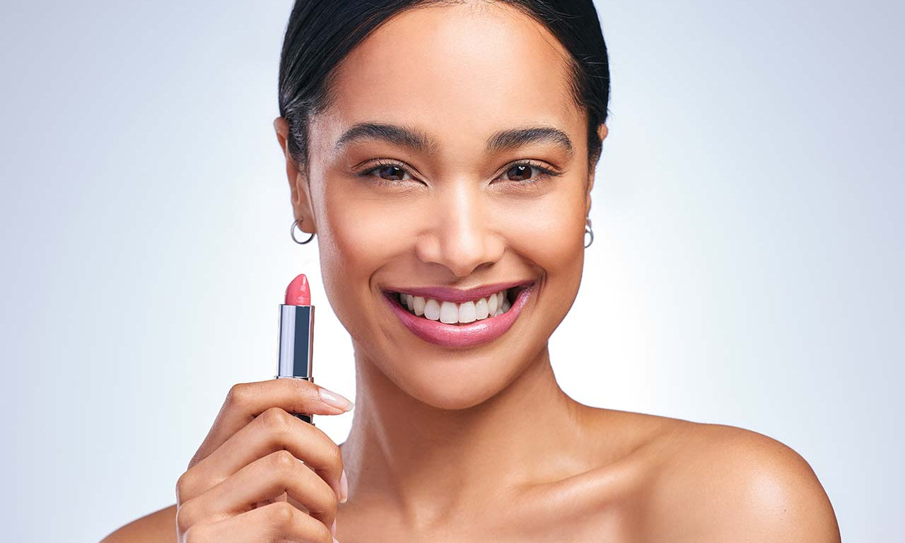 Pink Lipstick Confidence