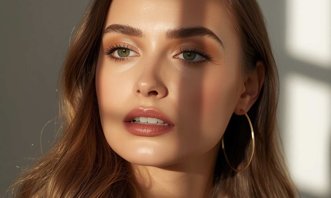 woman wearing Best Makeup Line for Sensitive Skin