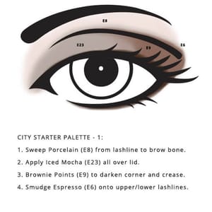 Simple eye style made possible by City Palette – Starter