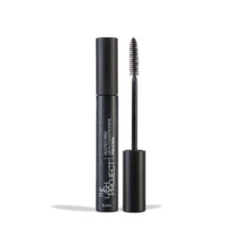 image of itch free, allergen free, no clump water resistant conditioning black mascara for lashes that grow healthy and strong