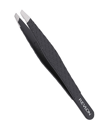 image of slant tip tweezers great for shaping eyebrows for beginners
