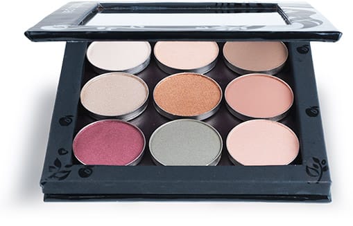 Picture of an open Hypoallergenic Eyeshadow Palette for Sensitive Eyes by Red Apple Lipstick - 1