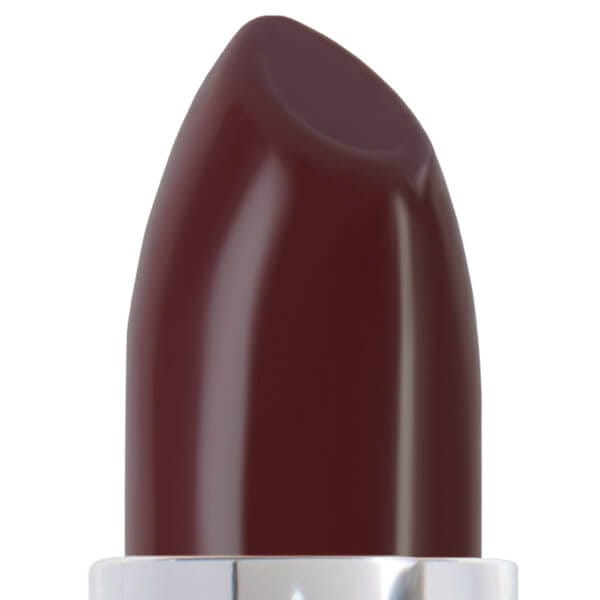 Image of lipstick bullet in the shade called Fierce by Red Apple Lipstick. Fierce is a deep Bordeaux red with rich purple and chocolatey undertones.