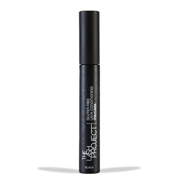 Image of black tube of The Lash Project Mascara by Red Apple Lipstick. 