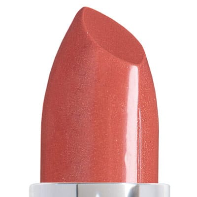Image of up close lipstick bullet in the shade called Spice N' Easy by Red Apple Lipstick. This gorgeous warm lipstick is a medium spicy orange with a brownish-red undertone