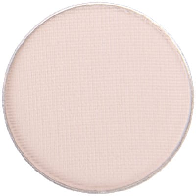 Image of close up of Porcelain Eyeshadow pan by Red Apple Lipstick a light, matte, off-white, creamy nude pan by Red Apple Lipstick 