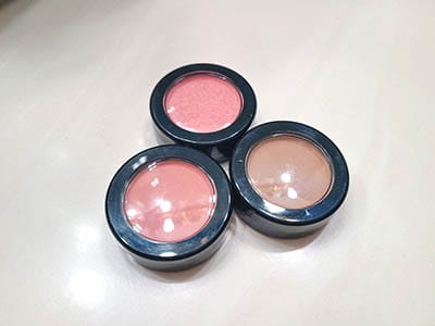Image of Sundrop  Bronzer and two Blushes by Red Apple Lipstick, Gotta Glow and Tango