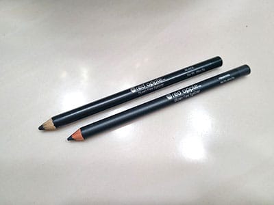 Image of Black and Charcoal eyeliner pencils by Red Apple Lipstick