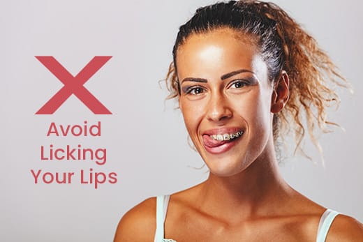 everyday lip care - avoid licking your lips