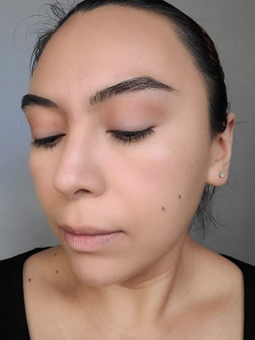 Set a crease color and a transition color for a warm toned makeup look for spring